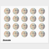Hemelse Maan Droom Vintage Sticker (Vel)