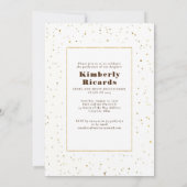 Hemelse Maan en Sterren Afgestudeerde Foto Afstude Kaart (Achterkant)