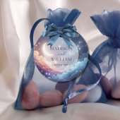 Hemelse Maan en Sterren Gepersonaliseerde Bruiloft Bedankjes Labels