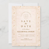 Hemelse Maan- en Sterrenbruiloft Save The Date (Voorkant)