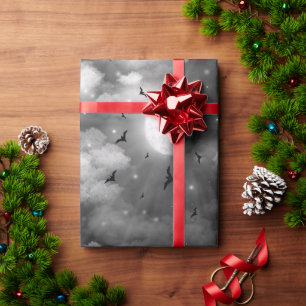 Hemelse Maan en Wolken Volgen Je Licht Wrappi Cadeaupapier