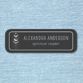 Hemelse Maan Fasen Mystiek Holistisch Spiritueel Naamplaatje