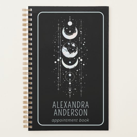 Hemelse Maan Fasen Mystiek Holistisch Spiritueel Planner (Voorkant)