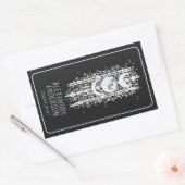 Hemelse Maan Fasen Mystiek Holistisch Spiritueel Rechthoekige Sticker (Envelop)