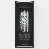 Hemelse Maan Fasen Mystiek Holistisch Spiritueel Spandoek (Verticaal)