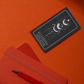 Hemelse Maan Fasen Mystieke Holistische QR Code Visitekaartje