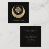 Hemelse Maan Fasen Sieraden Ontwerper Vierkante Visitekaartje (Voorkant / Achterkant)