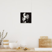 Hemelse Maan Lucht Universum God Nacht Illustratie Poster (Keuken)