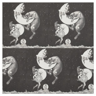 Hemelse Maan Lucht Universum God Nacht Illustratie Stof