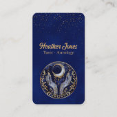 Hemelse maan met handen visitekaartje (Voorkant)