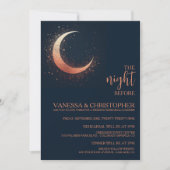 Hemelse Maan Nacht Voor De Huwelijksrepetitie Kaart (Voorkant)