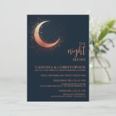 Hemelse Maan Nacht Voor De Huwelijksrepetitie Kaart (Staand voorkant)