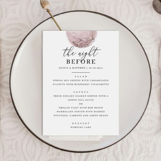 Hemelse Maan | Repetitie diner avond voor Menu