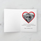 Hemelse Maan & Ster, Aangepaste Foto Valentijnsdag Feestdagen Kaart (Binnen)