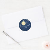 Hemelse Maan Sterren Baby Shower Feest Sticker (Envelop)