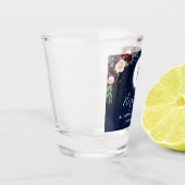 Hemelse Maan Sterren Bloemige vrijgezellenfeest Shot Glas (Links)