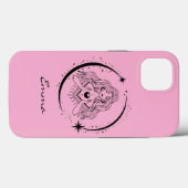 Hemelse maan sterren,boho,elegante astronomie,roze Case-Mate iPhone case (Achterkant (horizontaal))