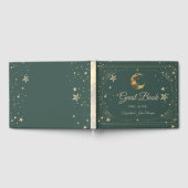 Hemelse Maan Sterren Frame Trouwdag Gastenboek (Volledig)