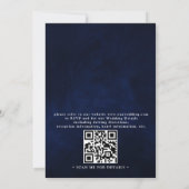Hemelse Maan Sterren Slingerlichten QR Code Bruilo Kaart (Achterkant)