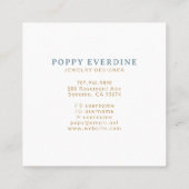 Hemelse Maan Sterren Vierkante Visitekaartje (Achterkant)