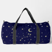 Hemelse Maan Sterrenbeeld Blauw Plunjezak (Voorkant)