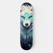 Hemelse Maan Wilde Wolf Persoonlijk Skateboard (Voorkant)
