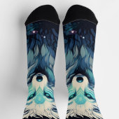 Hemelse Maan Wilde Wolf Sokken (Top)