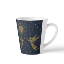 Hemelse Maan & Zon Latte Mok – Mystieke Nachtelijk