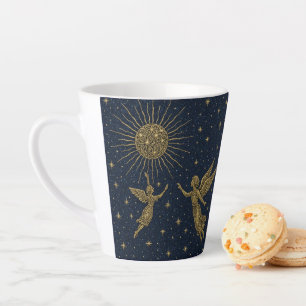 Hemelse Maan & Zon Latte Mok – Mystieke Nachtelijk