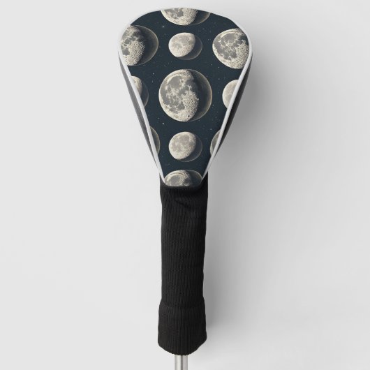 Hemelse Maanfase (2) Golfheadcover (Voorkant)