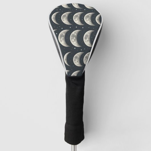 Hemelse Maanfase (3) Golfheadcover (Voorkant)