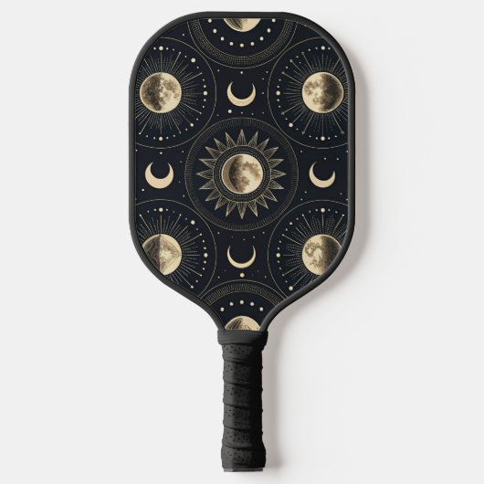 Hemelse Maanfase (4) Pickleball Paddle (Voorkant)