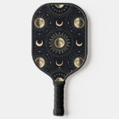 Hemelse Maanfase (4) Pickleball Paddle (Achterkant)