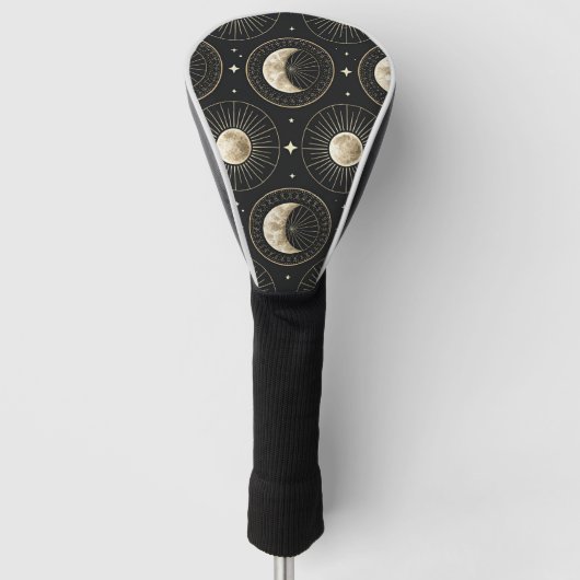 Hemelse Maanfase (5) Golfheadcover (Voorkant)