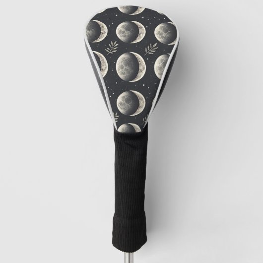 Hemelse Maanfase (6) Golfheadcover (Voorkant)