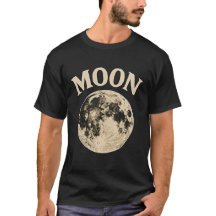 Hemelse Maanfase T-Shirt – Minimaal & Kosmisch 