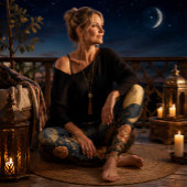Hemelse Maanfasen Botanische Astrologie Leggings