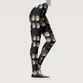 Hemelse Maanfasen Mandala Astronomie Kunst Leggings (Rechts)