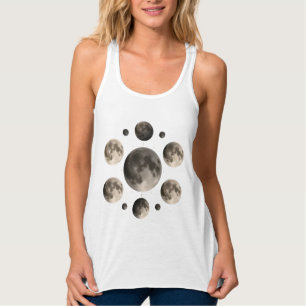 Hemelse Maanfasen Mandala Astronomie Kunst Tanktop