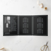 Hemelse Maanfasen Mystieke Spirituele QR-code Drieluik Kaart (Binnen)