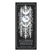 Hemelse Maanfasen Mystieke Spirituele QR-code Reclamekaart (Voorkant)