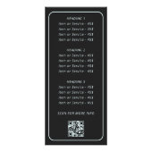 Hemelse Maanfasen Mystieke Spirituele QR-code Reclamekaart (Achterkant)