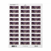 Hemelse Maanfasen Retouradreslabels Etiket (Full Sheet)