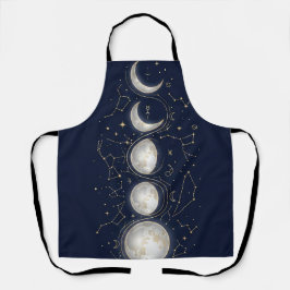 Hemelse Maanfasen & Zodiac Constellatie Schort