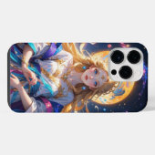 hemelse maanlicht iPhone hoesje (Achterkant horizontaal)