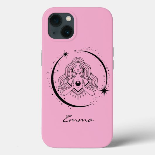 Hemelse maansterren, boho, elegante astronomie, ro Case-Mate iPhone case (Achterkant)