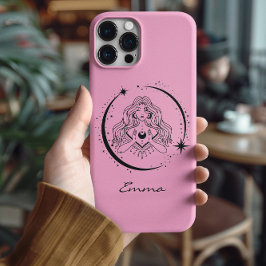 Hemelse maansterren, boho, elegante astronomie, ro Case-Mate iPhone case