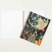 Hemelse Maantuin Sepia Bloemenmeisje Planner (Display)