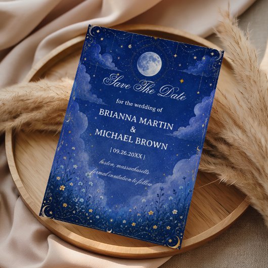 Hemelse Maanverlichte Romantiek Save The Date