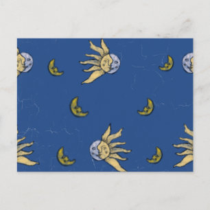 Hemelse Magie Blauwe Whimsigoth Lucht Briefkaart